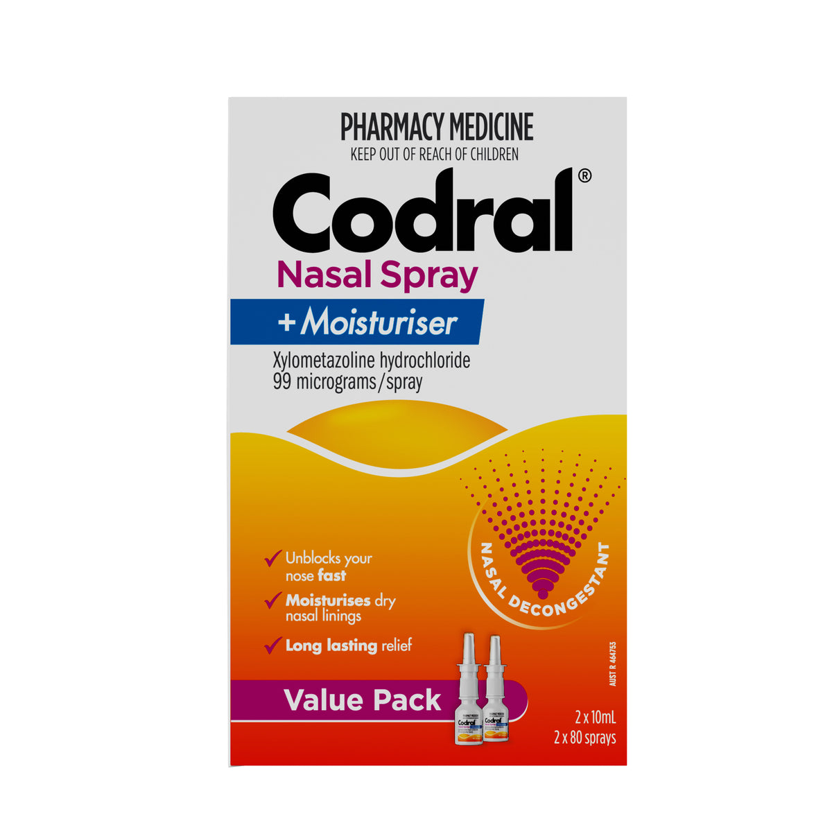 CODRAL N/Spray Xylo Twin Pack 10ml