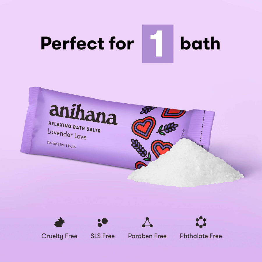 ANIHANA Relaxing Bath Salts Lavendar Love 80g