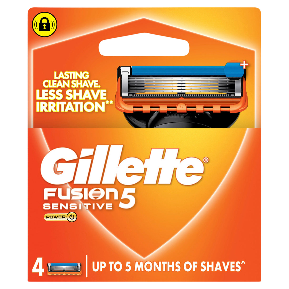 Gillette Fusion5 Power Cartridges 4 Pack