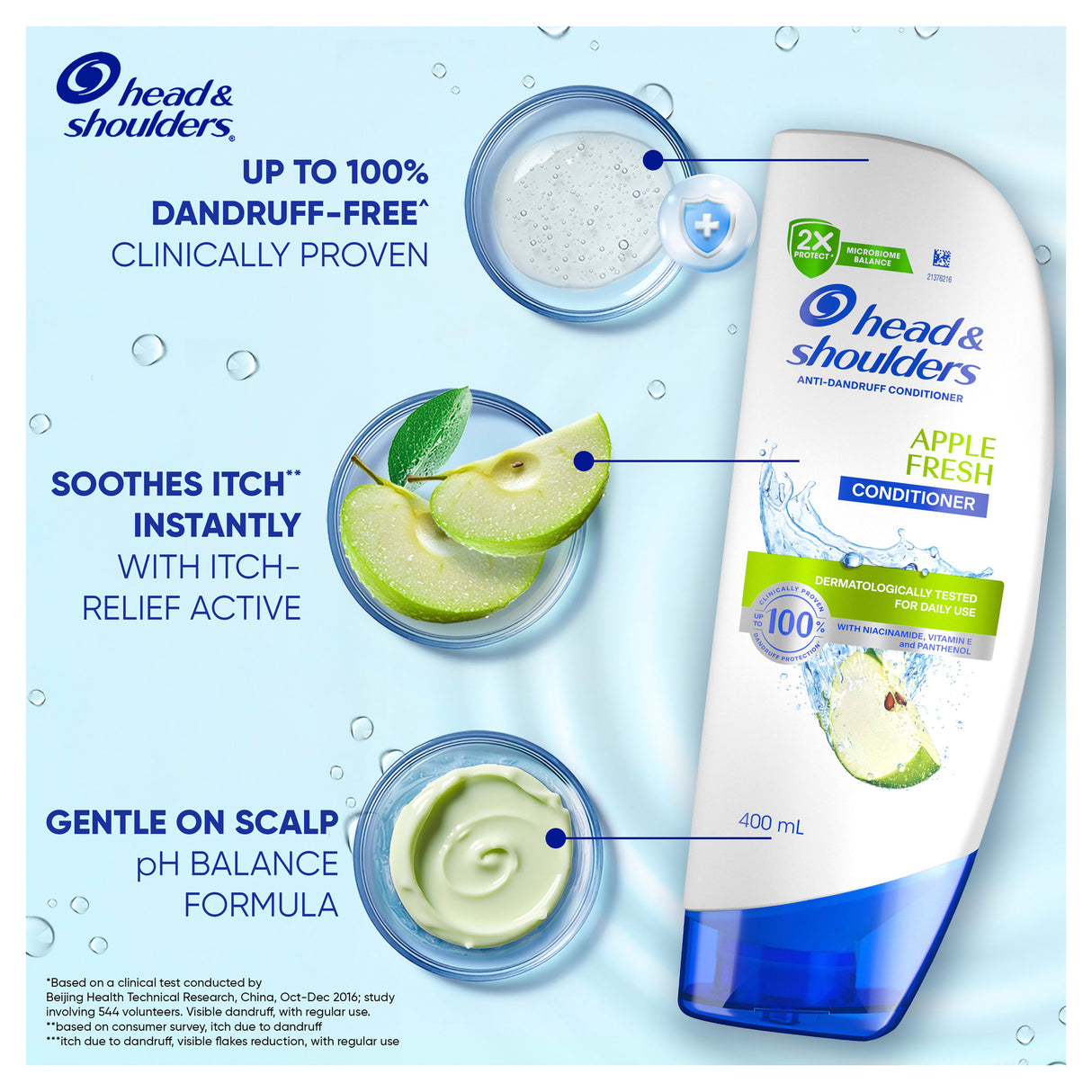 Head & Shoulders Apple Fresh Conditioner 400ml