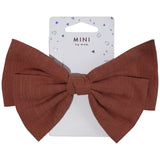 Mini by Mae Alligator Clip Large Bow Rust