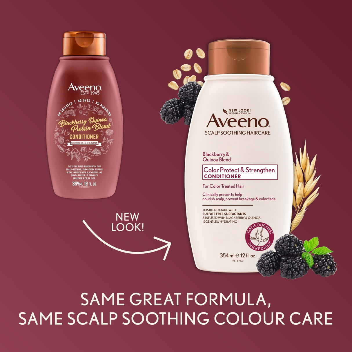 Aveeno Blackberry & Quinoa Conditioner 354mL