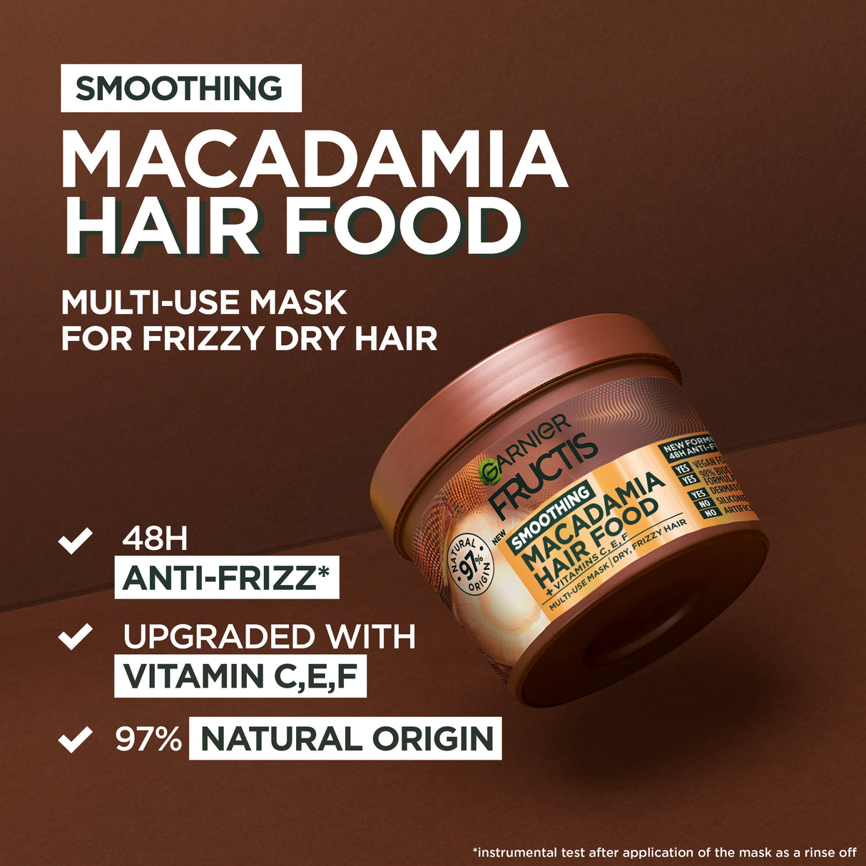 Garnier Fructis Hair Food Dry & Unruly Hair Smoothing Macadamia 390ml