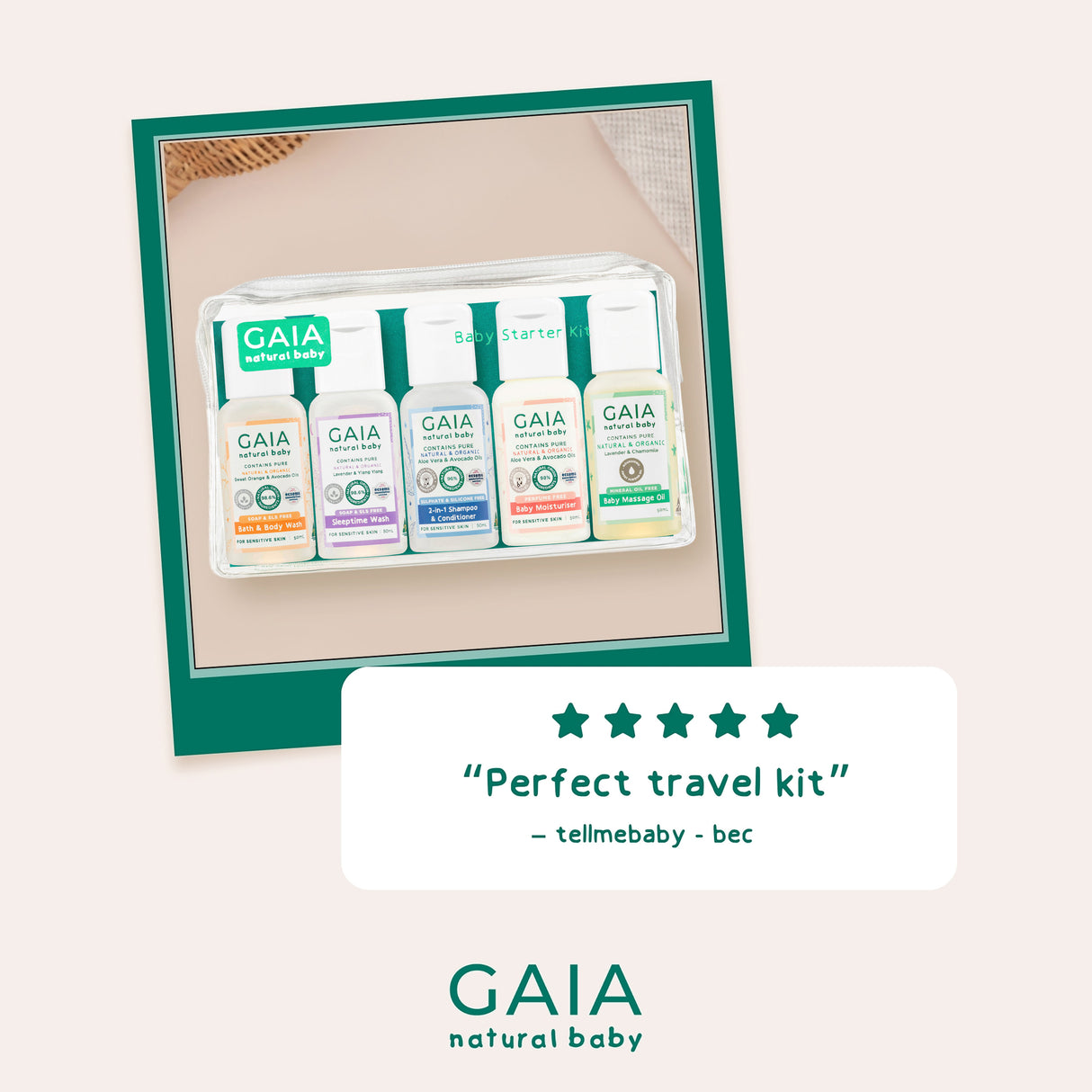 GAIA Baby Starter Kit 5x50ml