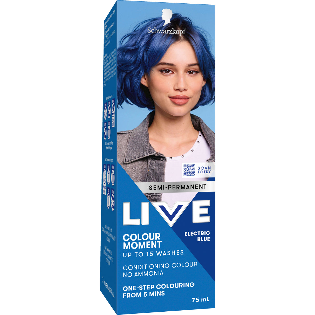 LIVE Colour U/B Electric Blue 75ml