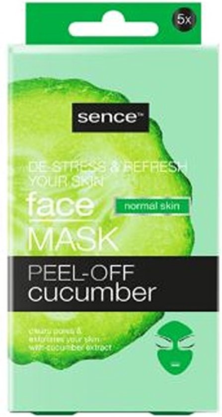 SENCE Facial Peel-Off Mask Cucumber 4pk
