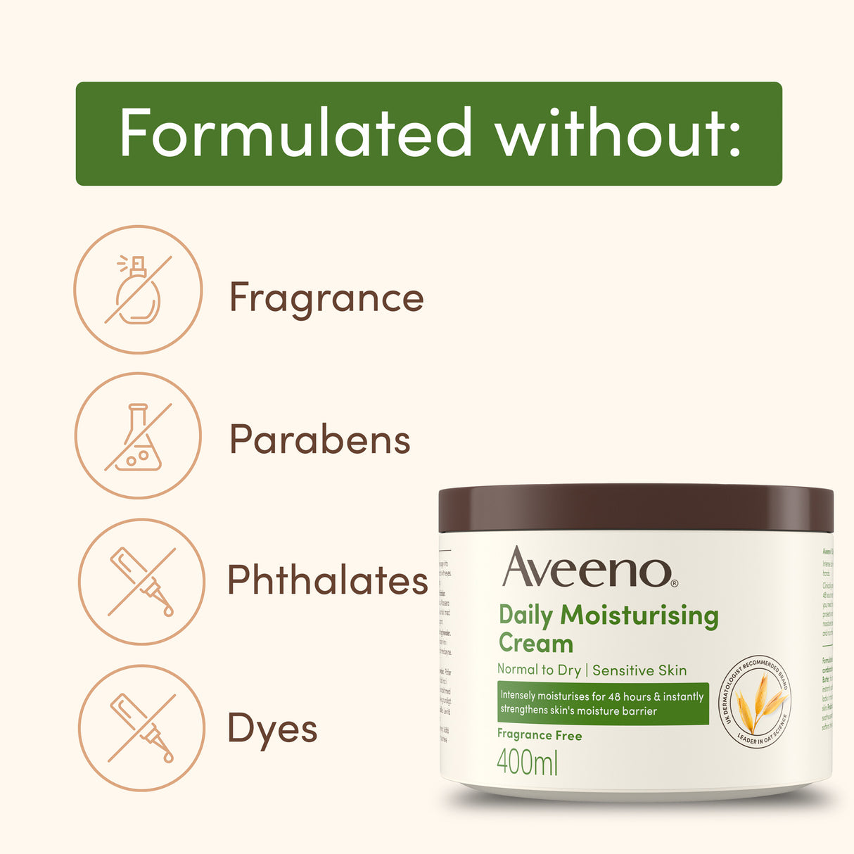 AVEENO Daily Moisturising Cream 400g