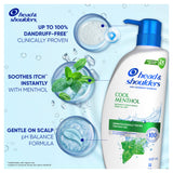 Head & Shoulders Cool Menthol Shampoo 660ml