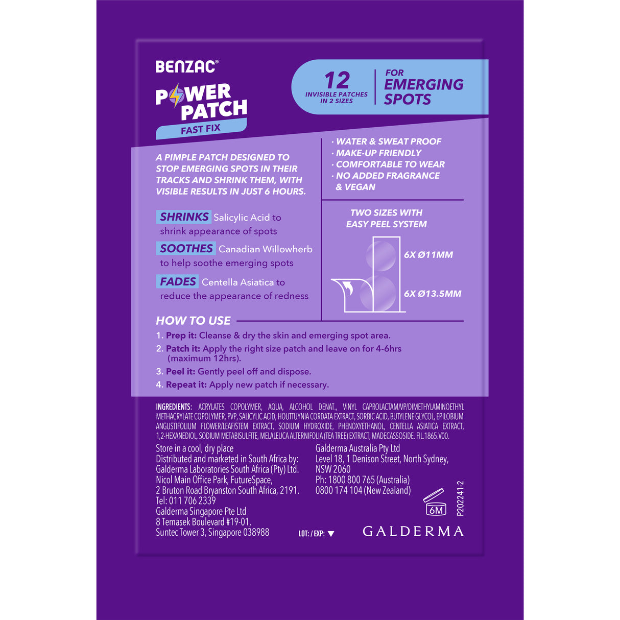 BENZAC Power Patch 24pk