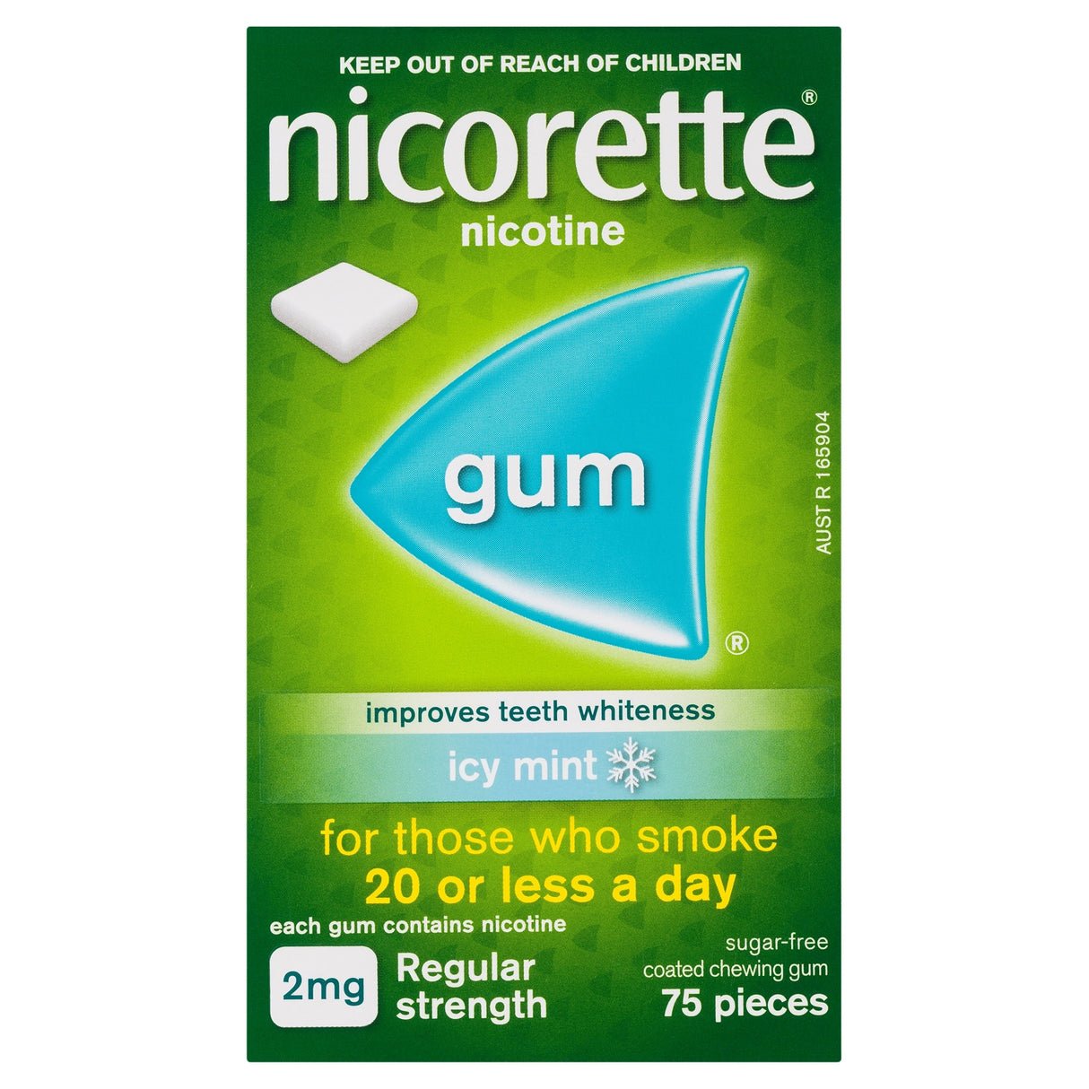 NICORETTE Gum Icy Mint 2mg 75s