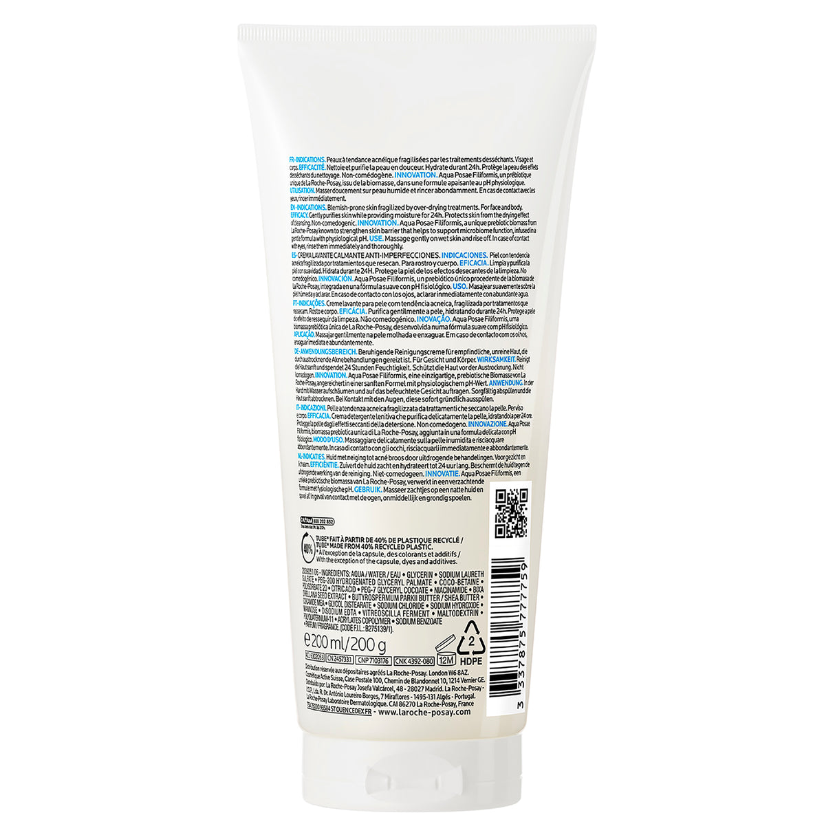 La Roche Posay Effaclar H Isobiome Cleanser 200ml