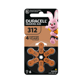 Duracell Specialty HA 312 Dial 6 Pack