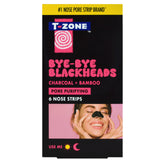 T-Zone Bye Bye Blackheads Charcoal & Bamboo Nose Pore Strips 6pk