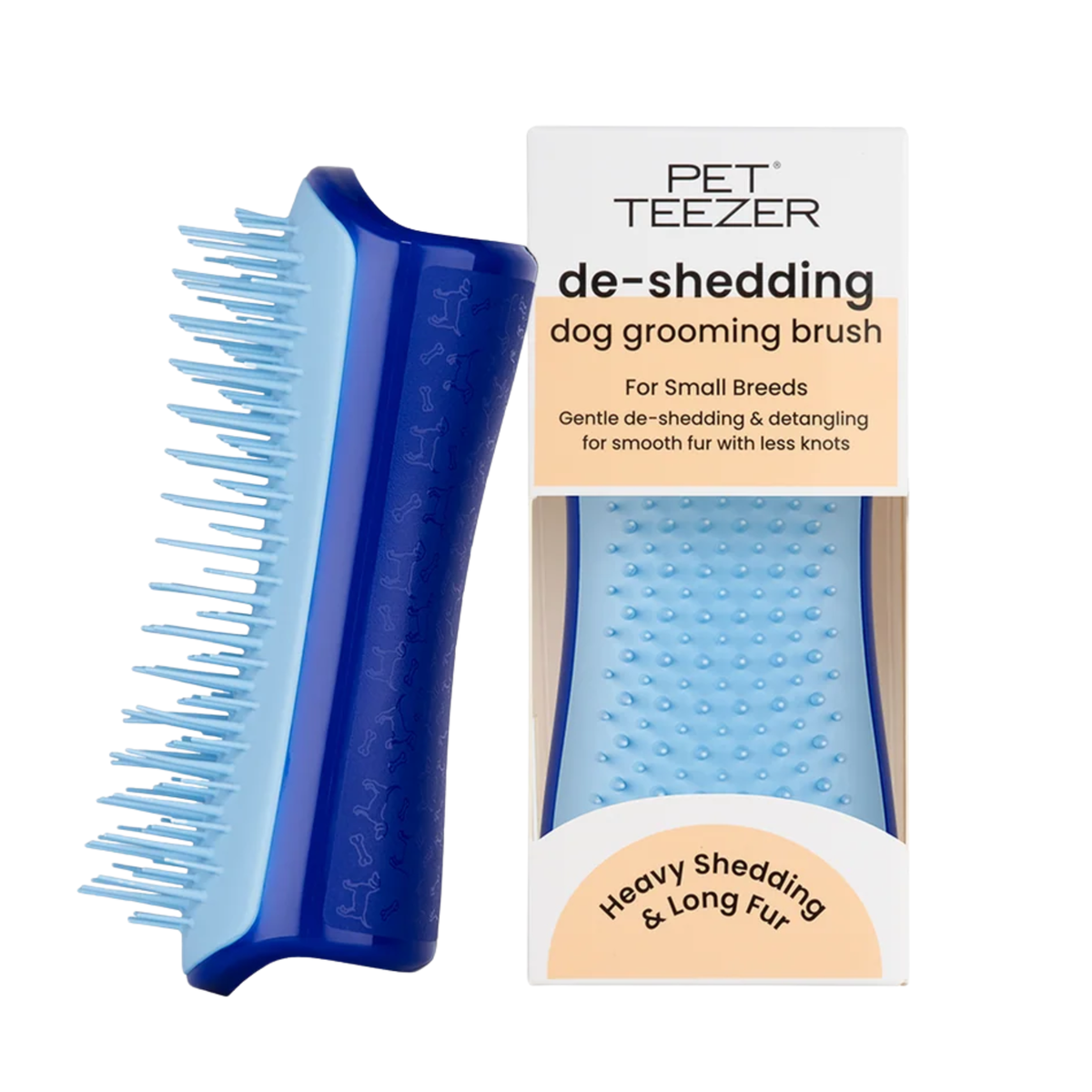 Tangle Teezer Pet DeShedding Small Black and Light Blue