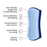 Tangle Teezer Pet DeShedding Small Black and Light Blue