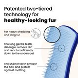 Tangle Teezer Pet DeShedding Small Black and Light Blue