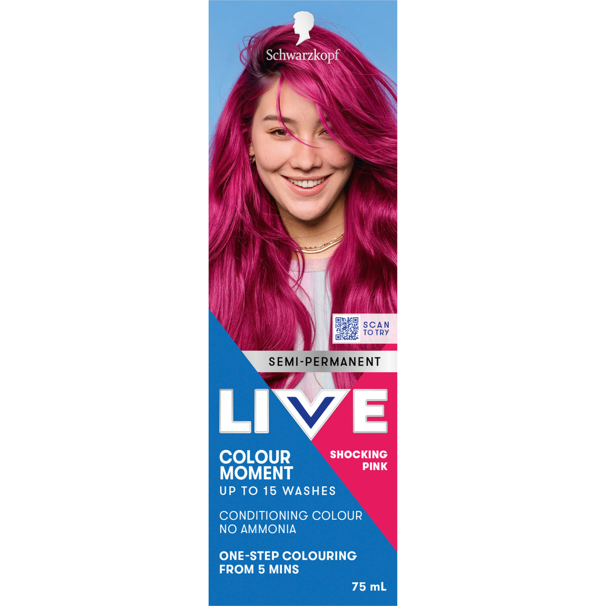 LIVE Colour U/B Shocking Pink 75ml