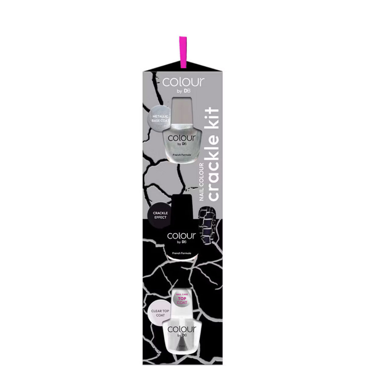 Colour by TBN Nail Colour - Crackle Kit Fractured Night