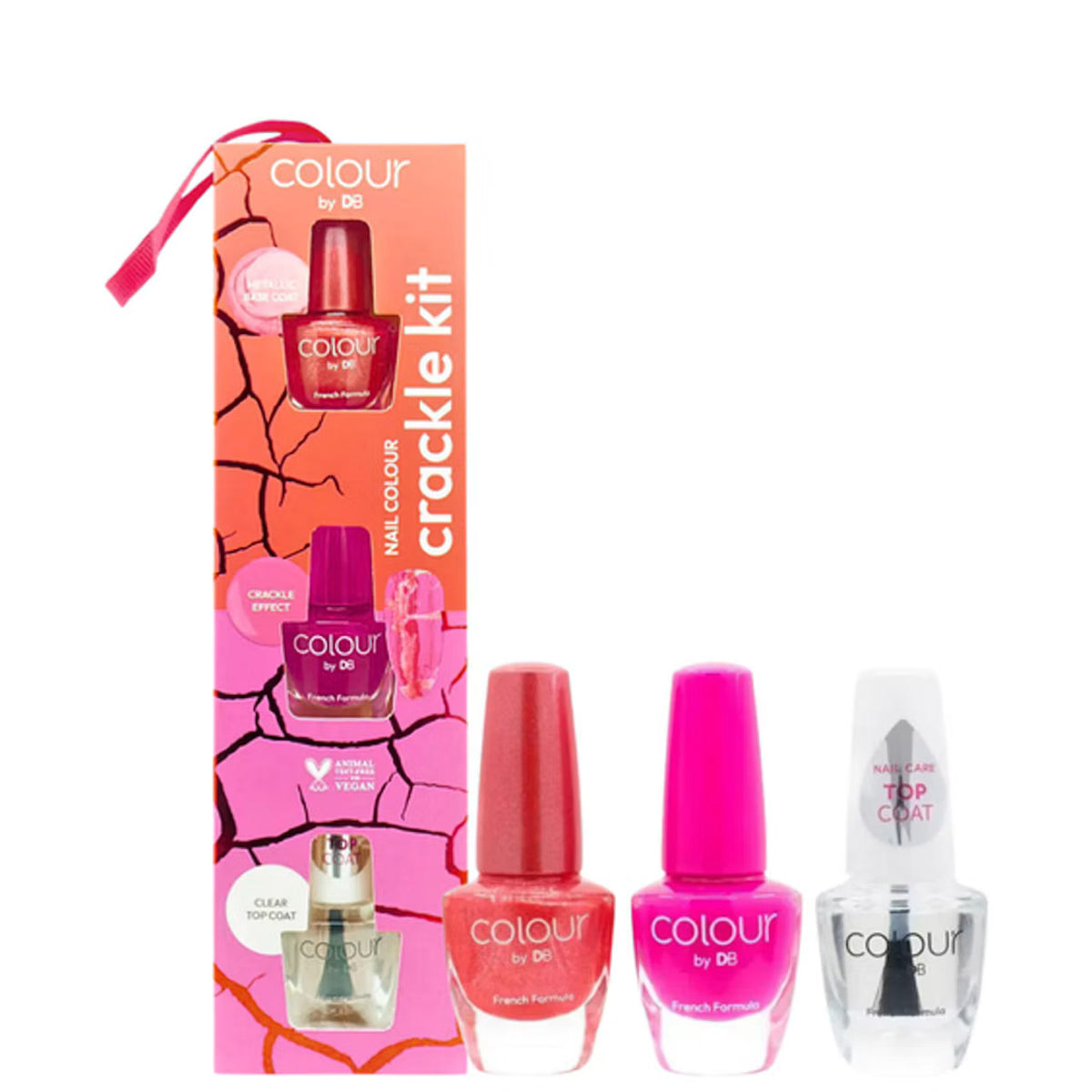 Colour by TBN Christmas Nail Colour - Crackle Kit Broken Berry