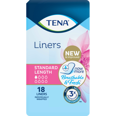 TENA Liners Standard Length 18pk