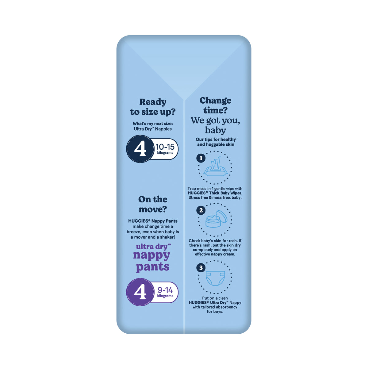 Huggies Ultra Dry Nappies Boy Size 3 (6-11kg) 22 Pack