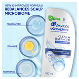 Head & Shoulders Clean & Balanced Conditioner 200ml