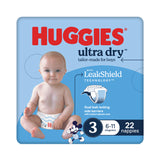 Huggies Ultra Dry Nappies Boy Size 3 (6-11kg) 22 Pack