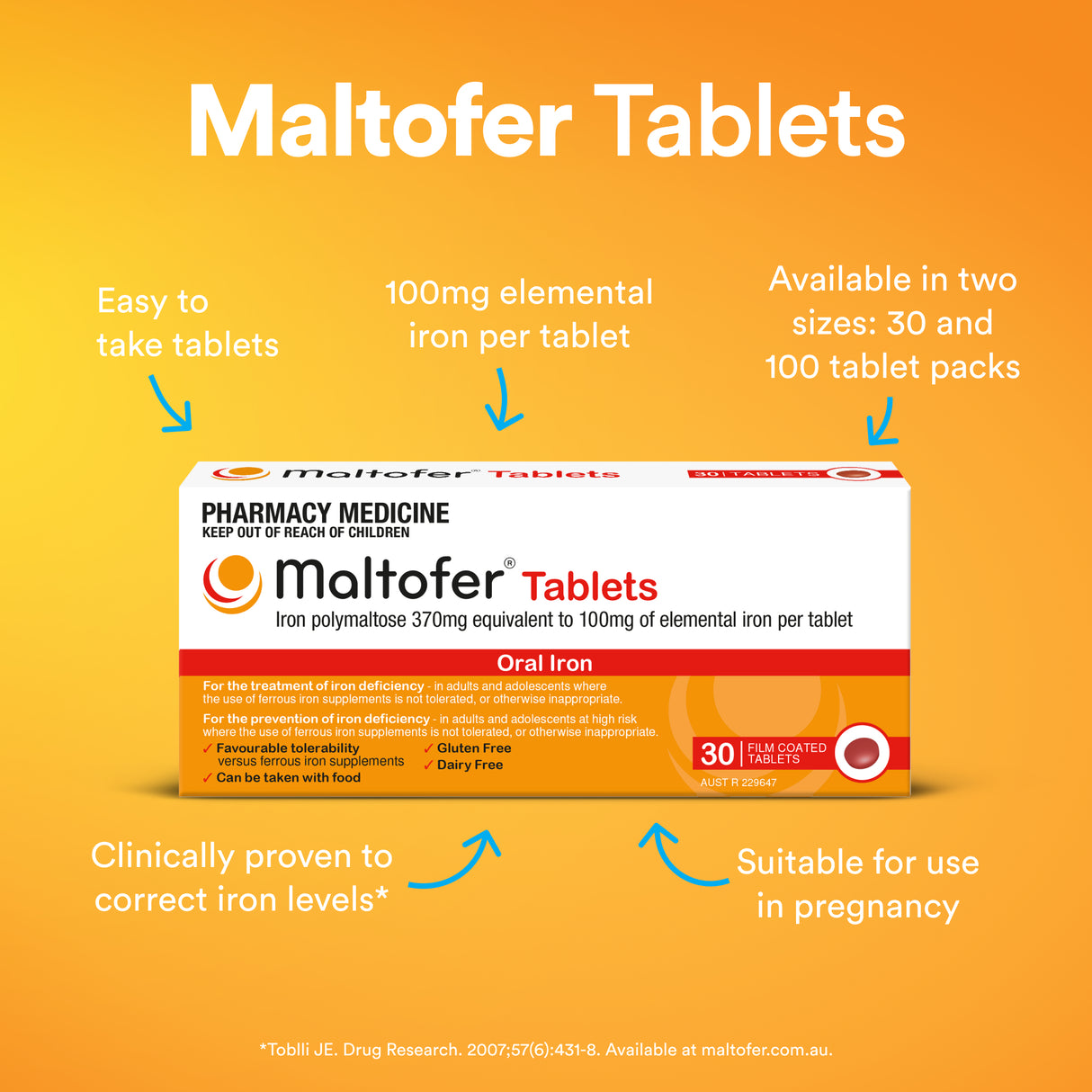 Maltofer Iron 370 mg 30 Tablets