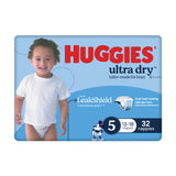 Huggies Ultra Dry Nappies Boys Size 5 (13-18kg) 32 Pack