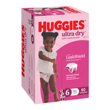 Huggies Ultra Dry Nappies Girls Size 6 (16+kg) 60 Pack