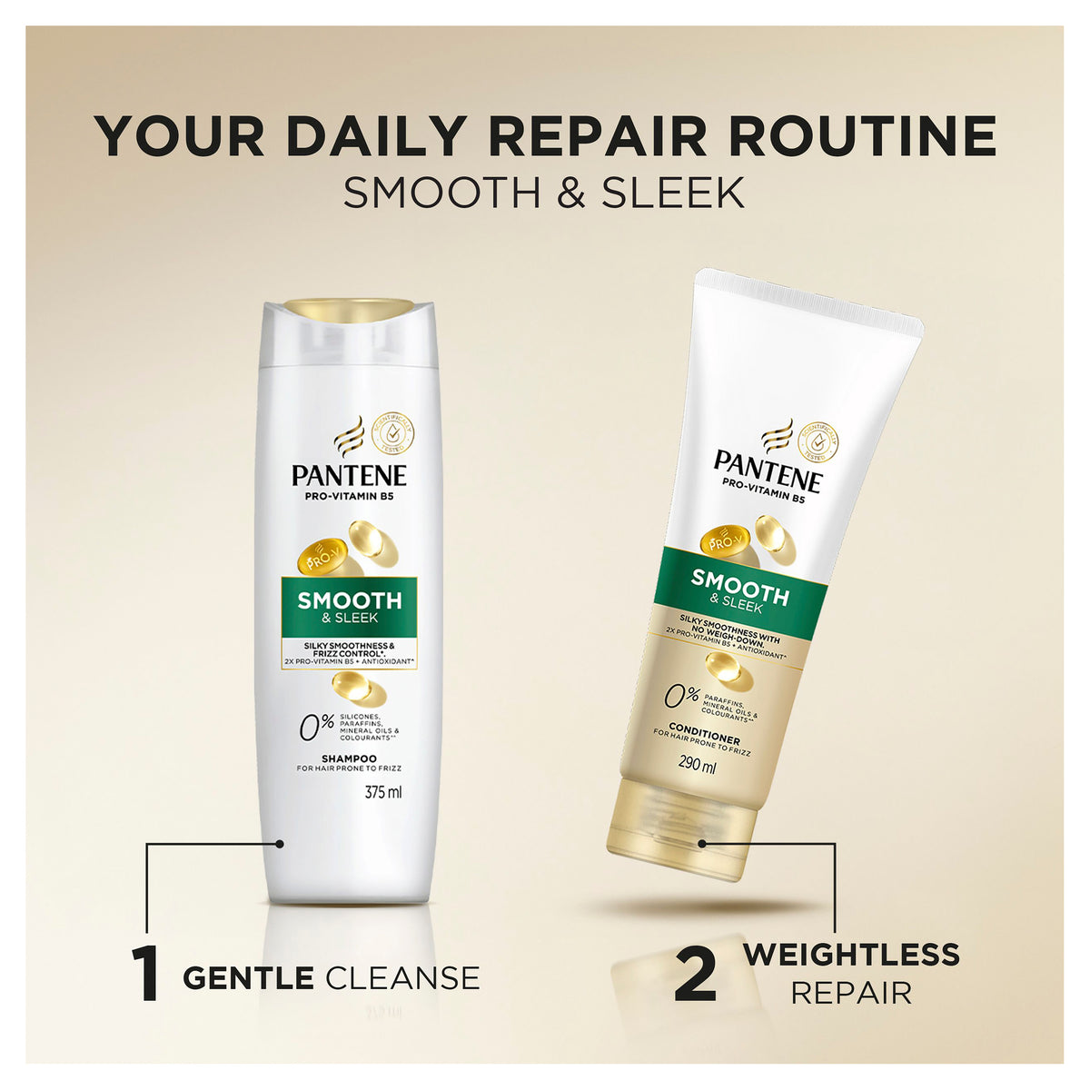 Pantene Pro-V Daily Moisture Renewal Shampoo: Moisturising Shampoo for Dry Hair 375 ml