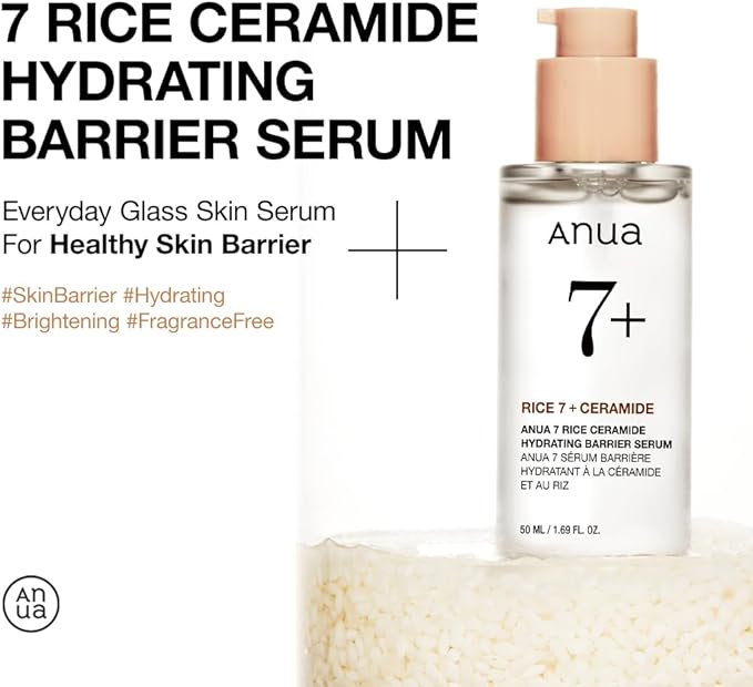 Anua Rice 7+Ceramide Hydrating Barrier Serum 50ml