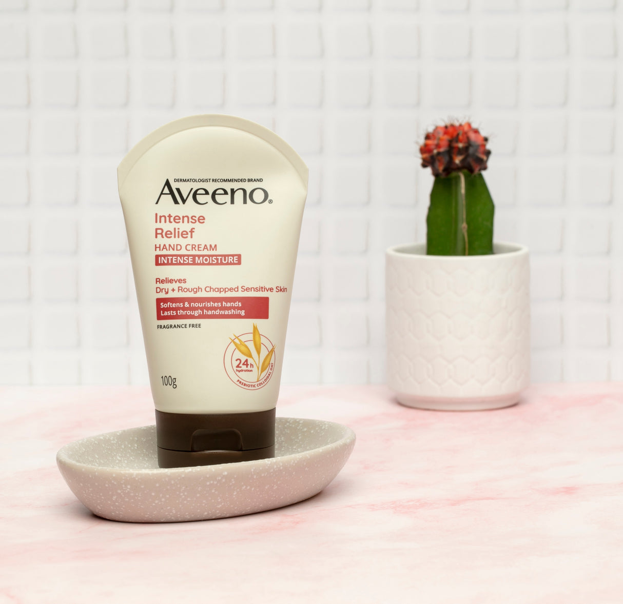 Aveeno Active Naturals Intense Relief Fragrance-Free Hand Cream 100 g