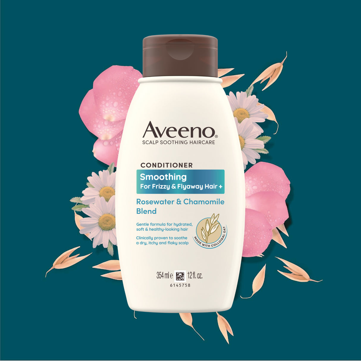 Aveeno Sensitive & Soft Rose Water and Chamomile Blend Conditioner For Scalp Soothing & Gentle Cleansing 354mL