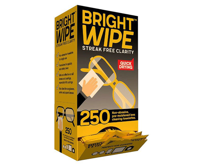 Bright Wipe Lens Cleaner Bulk 250 Pack