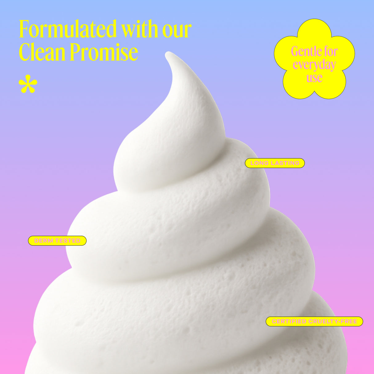 DAISE Foaming Body Wash in Vanilla Whip, 8.8 oz/ 250 g / 265 mL