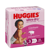 Huggies Ultra Dry Nappies Girl Size 3 (6-11kg) 22 Pack