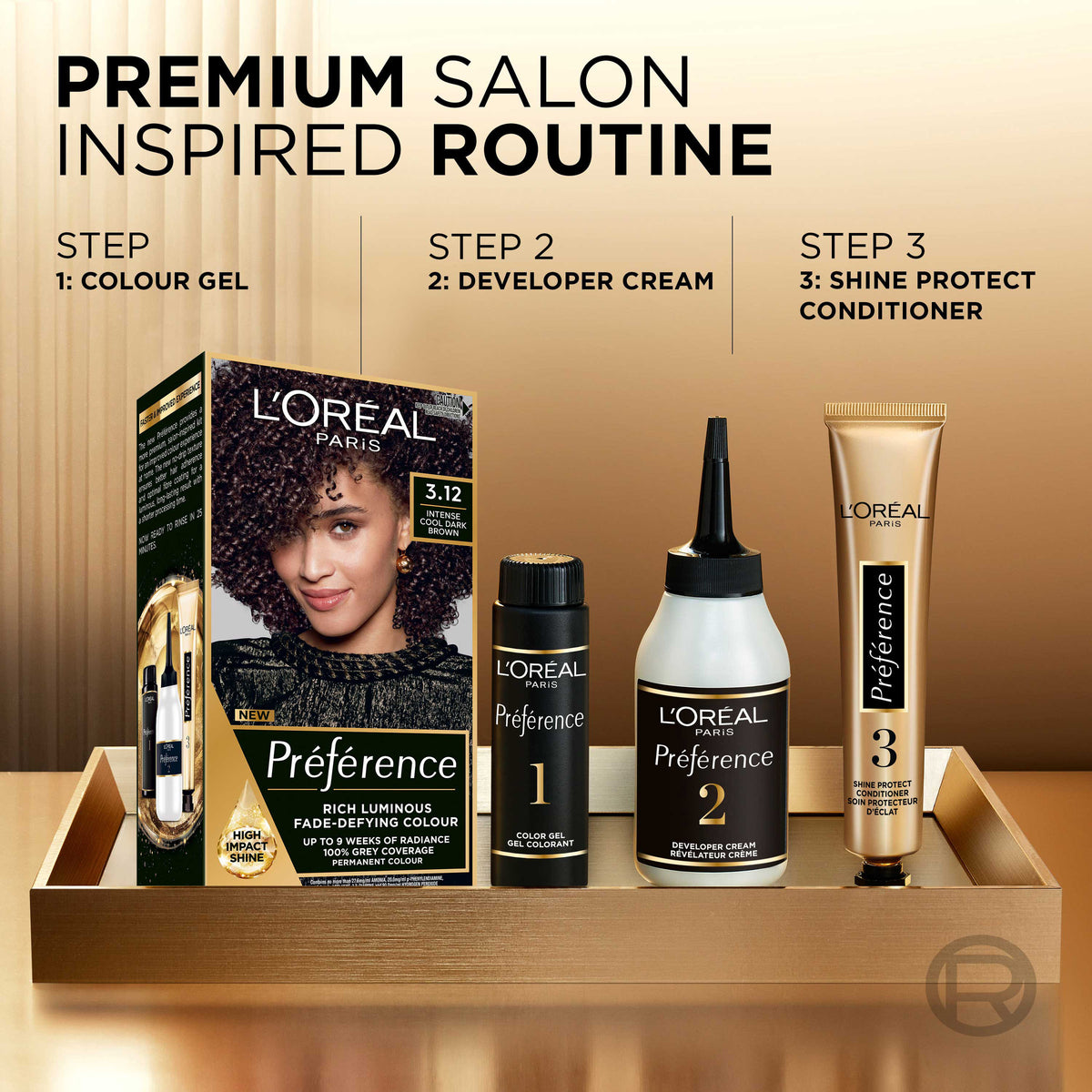 L'Oréal Paris Préférence Permanent Hair Colour - 3.12 Toronto (Intense Cool Dark Brown)