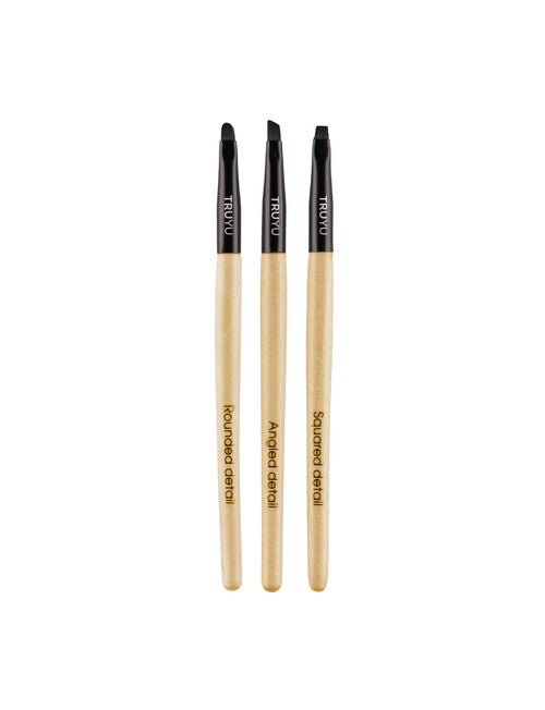 Truyu Lip and Eye Brush Trio