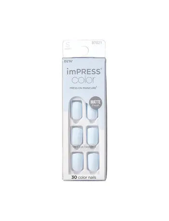 KISS ImPress Nails Blue Sky
