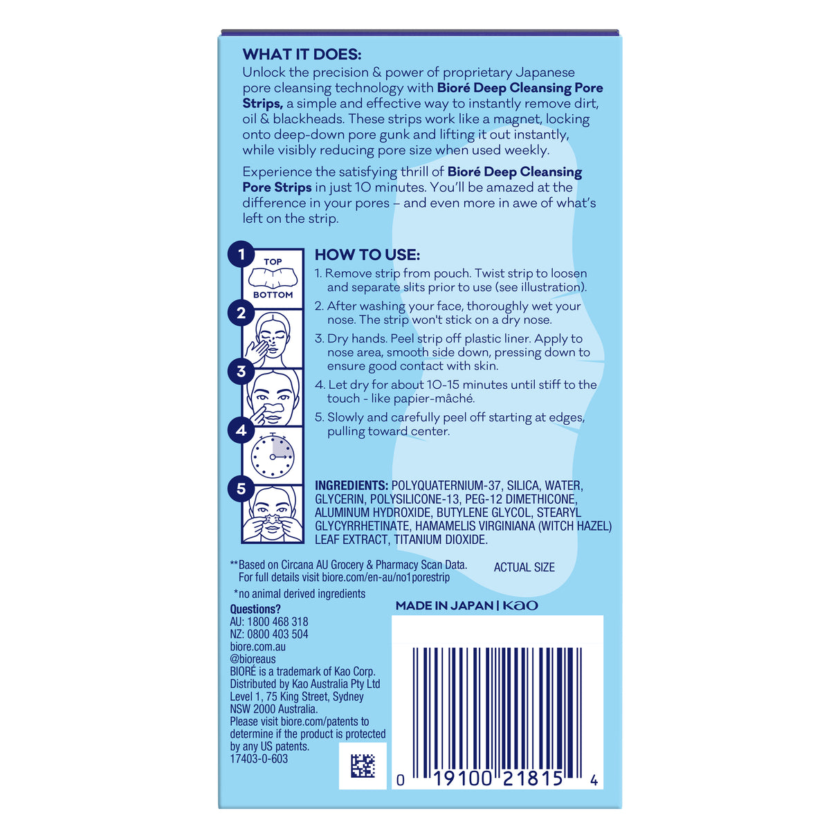 Biore Original Nose Strips 6pk