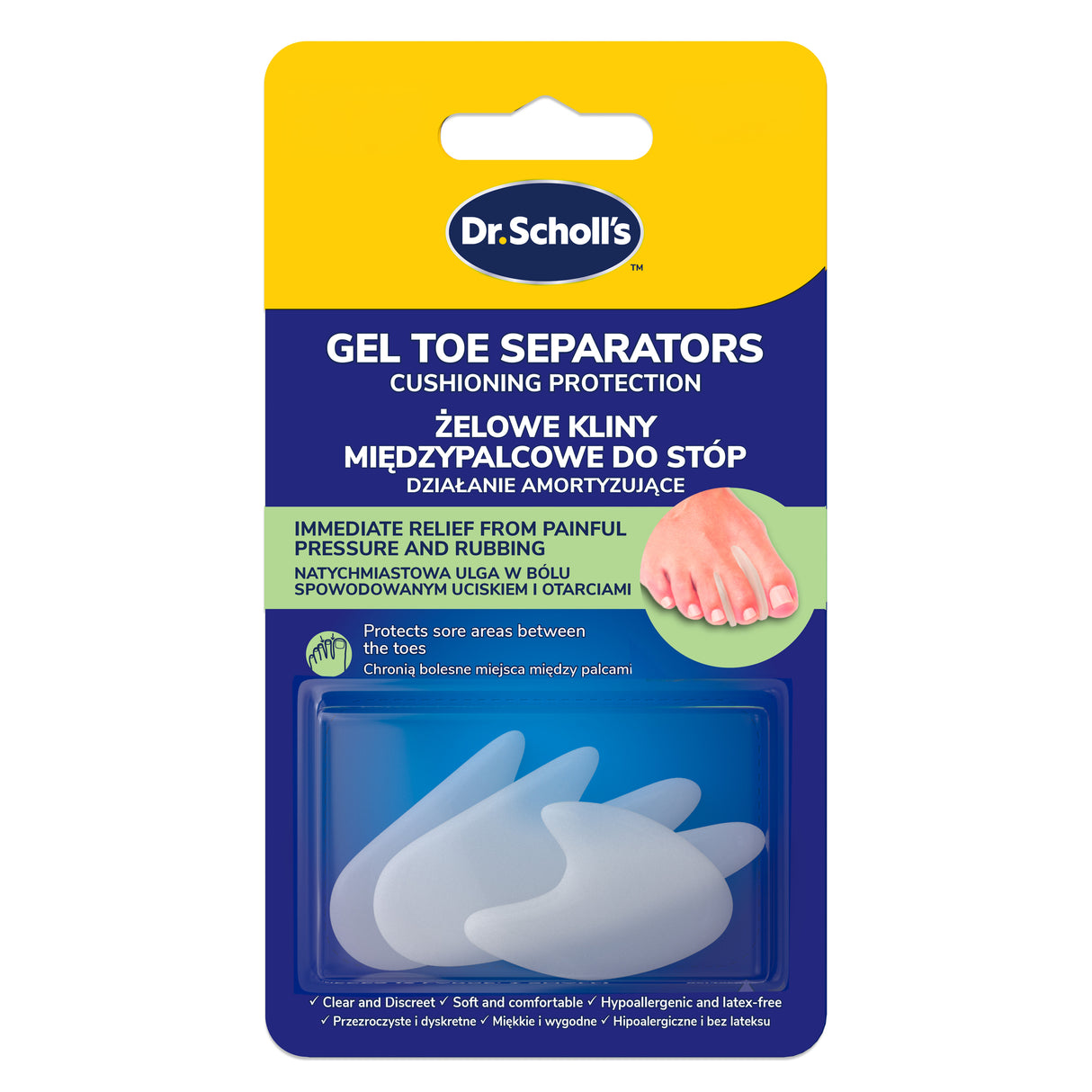 Scholl Gel Toe Separators Pain Relief