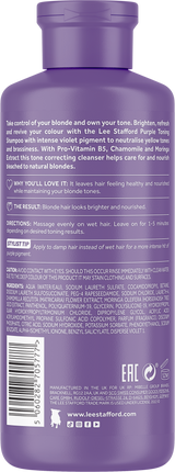 Lee Stafford Bleach Blondes Purple Toning Shampoo 250ml