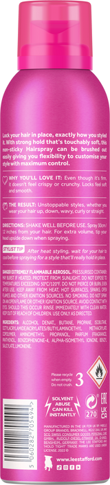 Lee Stafford Styling Hold Tight Hair Spray 250ml