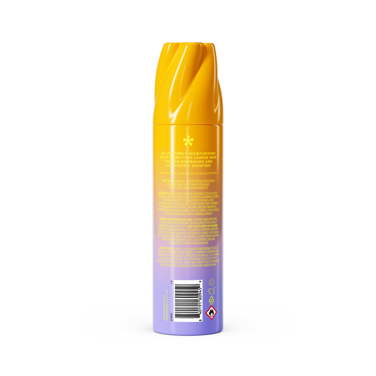 DAISE Foaming Body Wash in Vanilla Whip, 8.8 oz/ 250 g / 265 mL