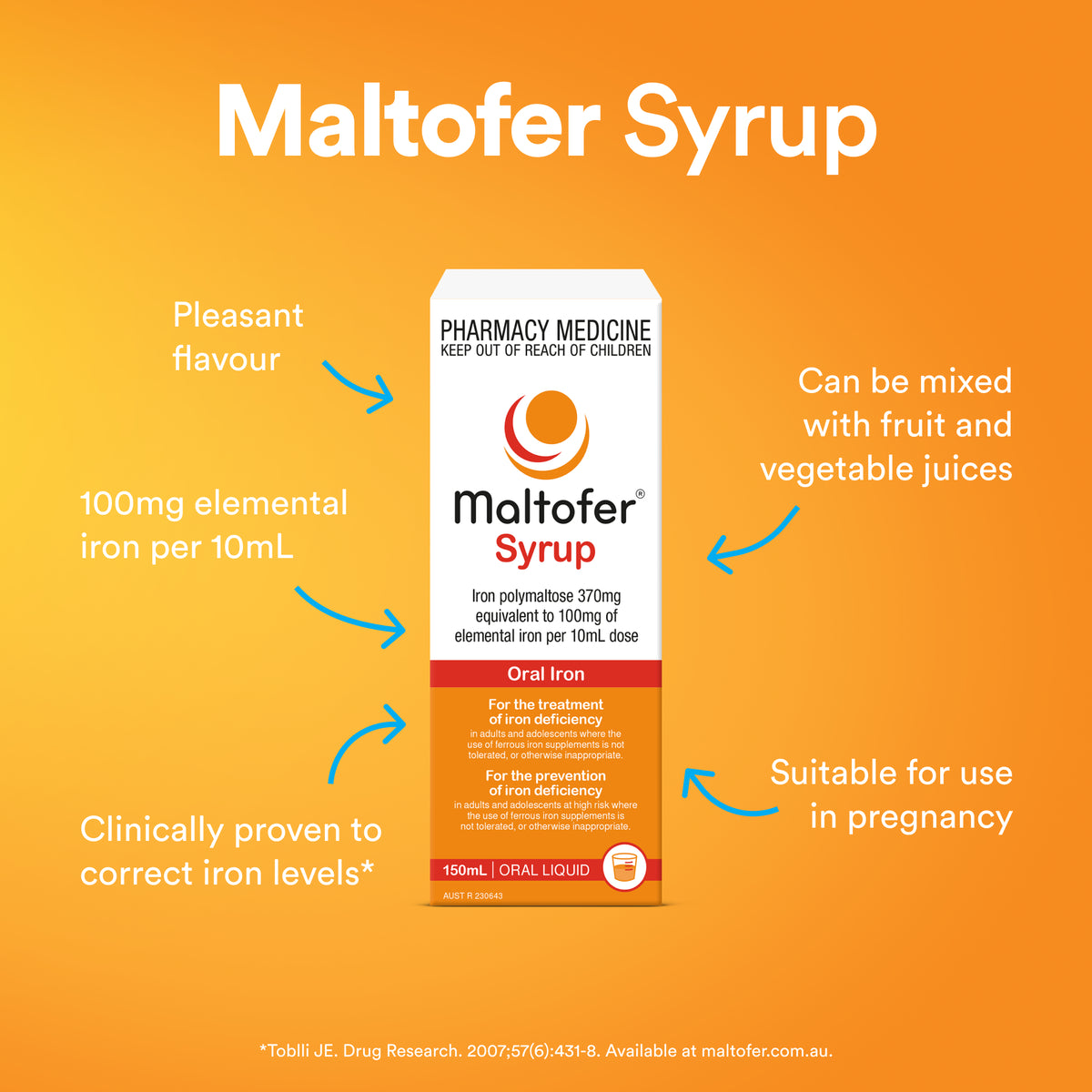 Maltofer Iron Syrup 50mg/5ml 150ml