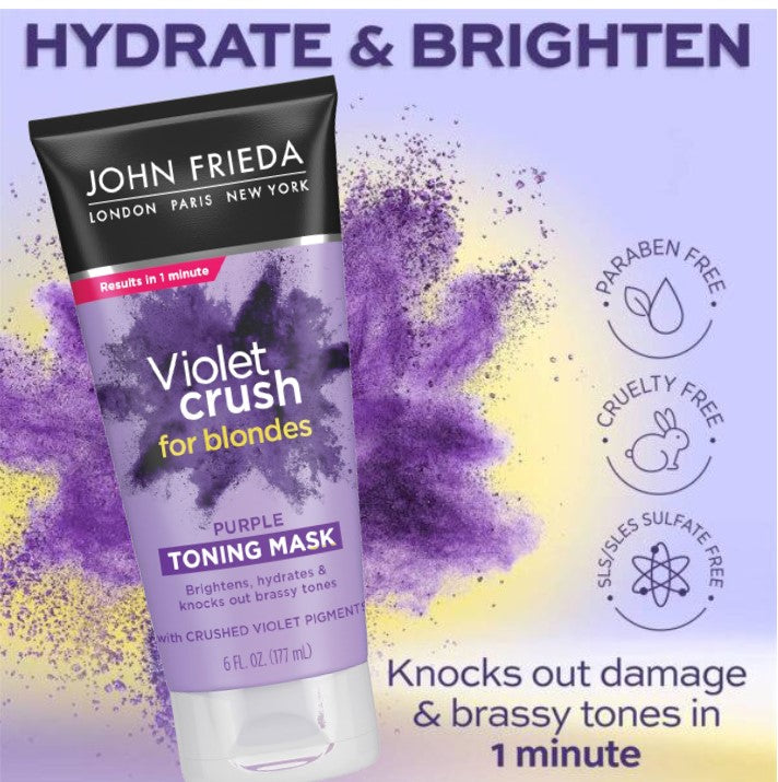 John Frieda Violet Crush Purple Toning Mask 177ml