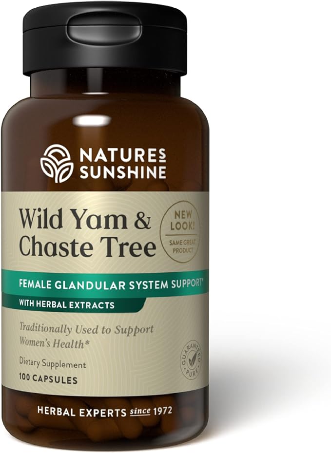 Nature's Sunshine Wild Yam & Chaste Tree 100 Capsules
