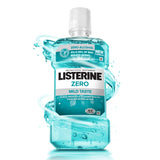 Listerine Zero Alcohol Antibacterial Mouthwash Less Intense Taste 500mL