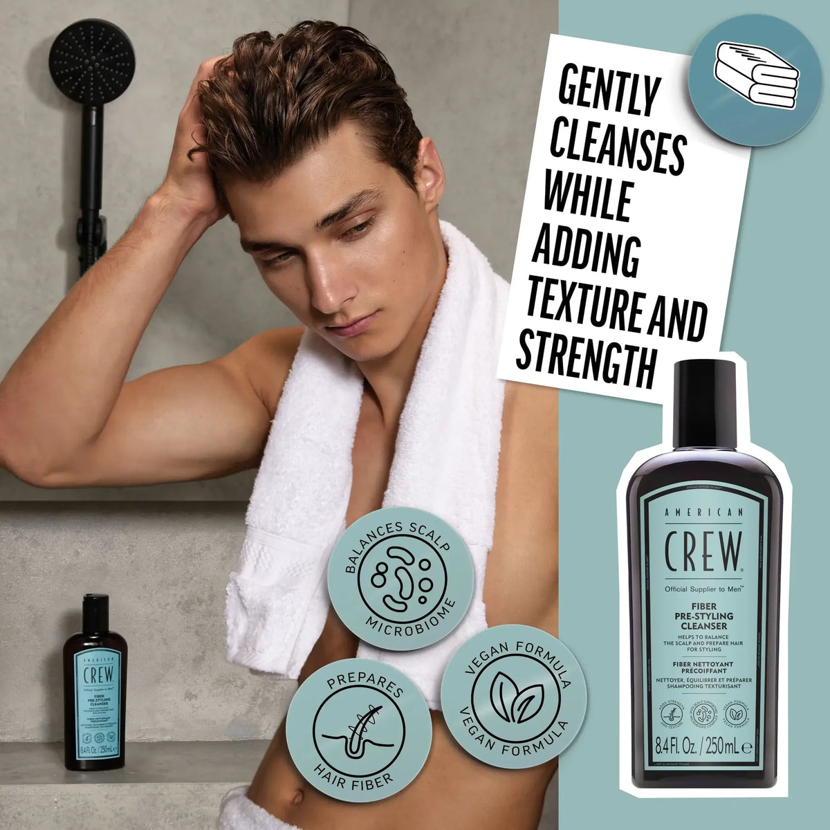 American Crew Fiber Shampoo 250ml